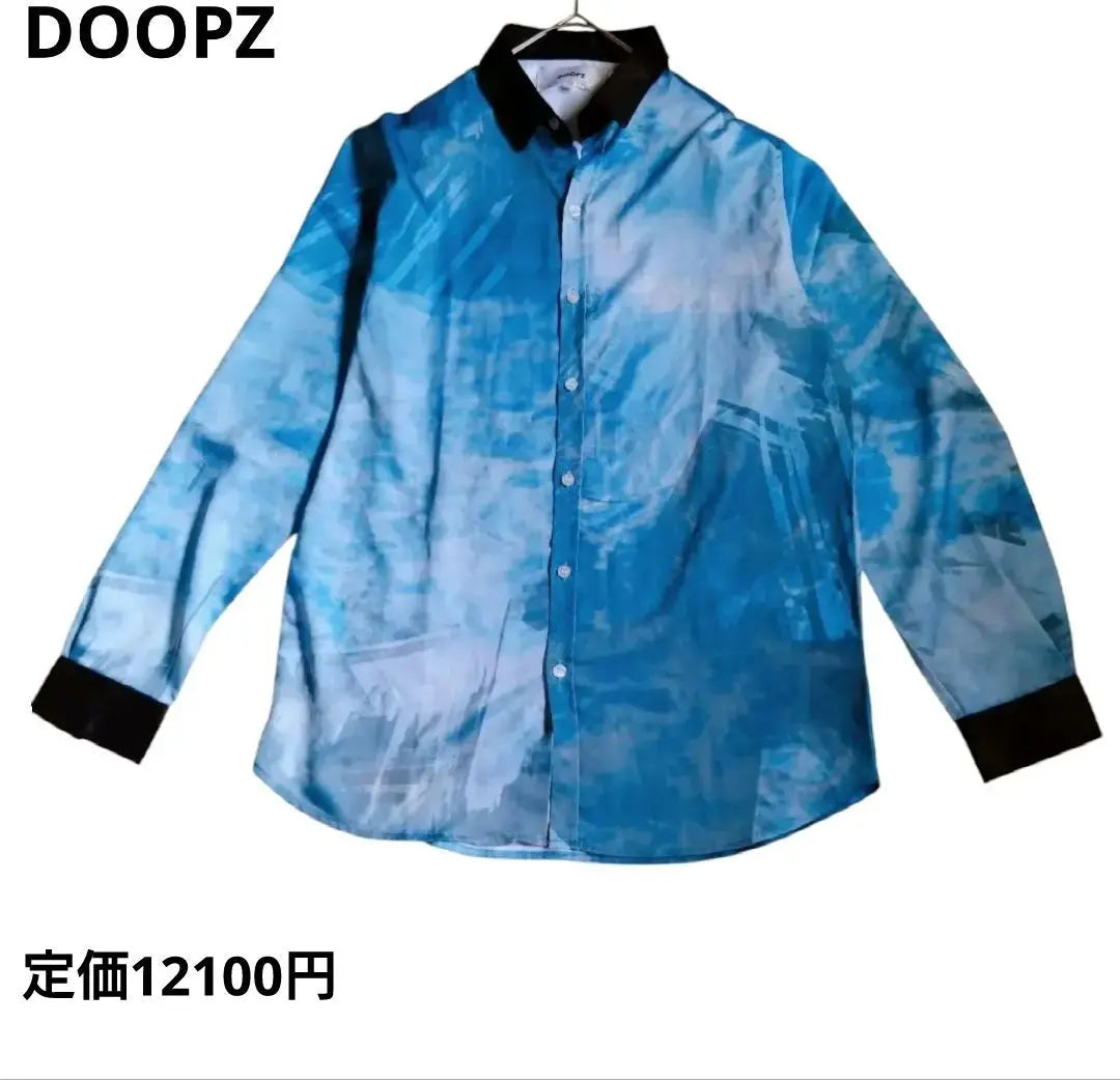 ✱Rare✱DOOPZ [M] All-over-patterned shirt, treated as an anti-rosa♪