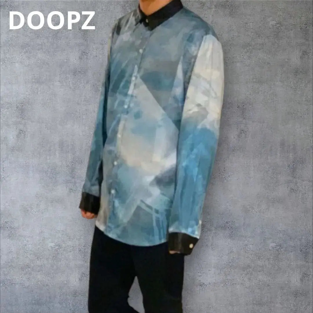 ✱Rare✱DOOPZ [M] All-over-patterned shirt, treated as an anti-rosa♪