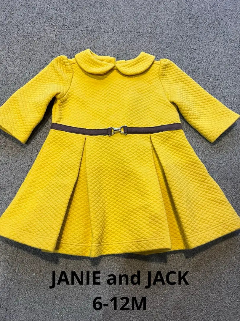 Janie and Jack Yellow Quilted Dress