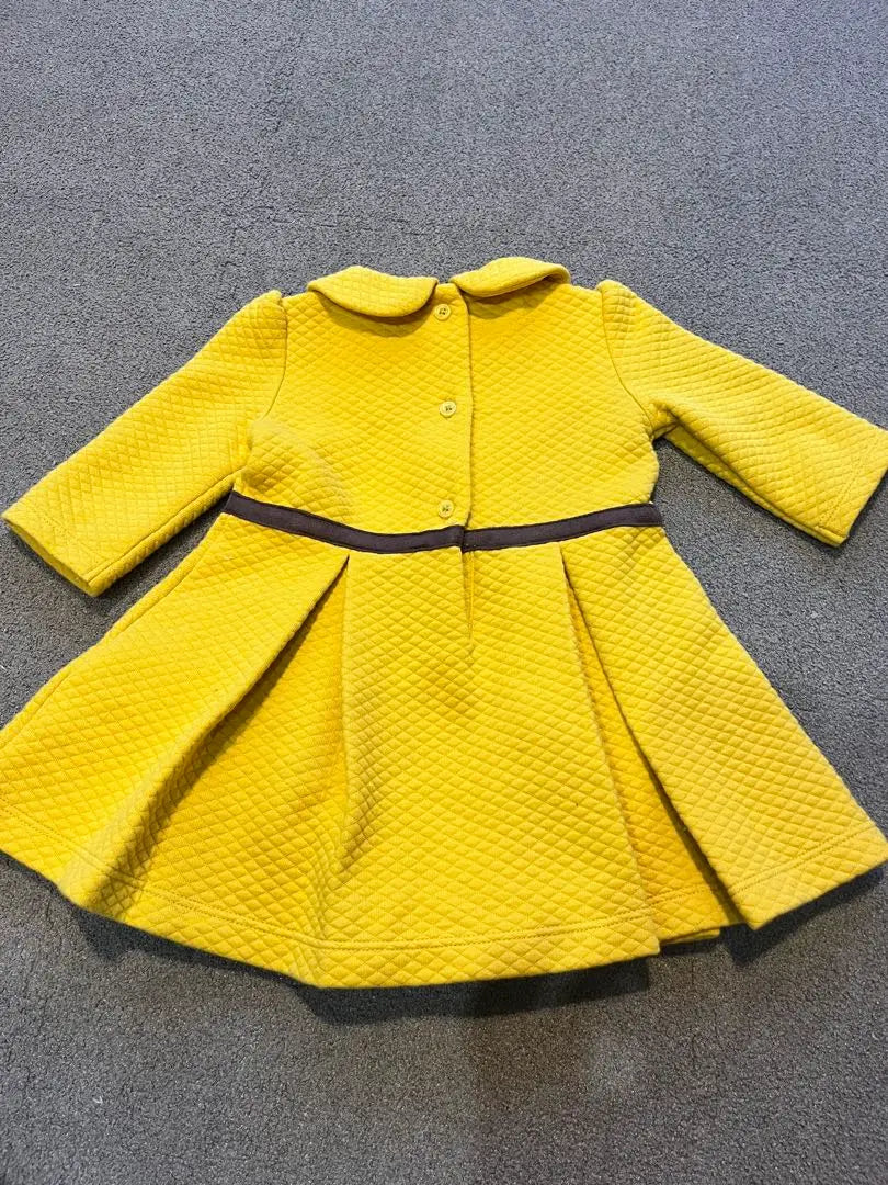 Janie and Jack Yellow Quilted Dress