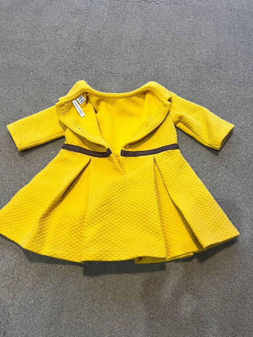 Janie and Jack Yellow Quilted Dress