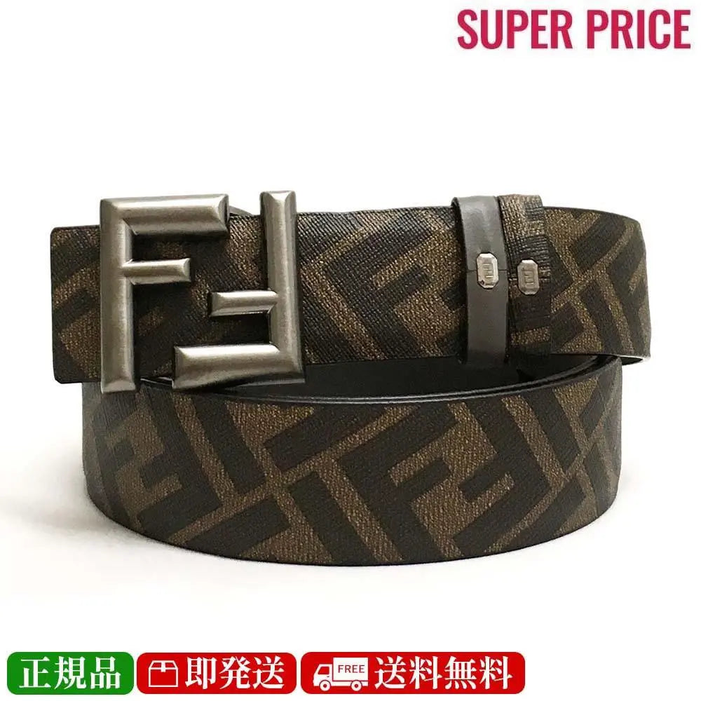 New FENDI 7C0488 AFF2 F1MMB Reversible Belt 90cm