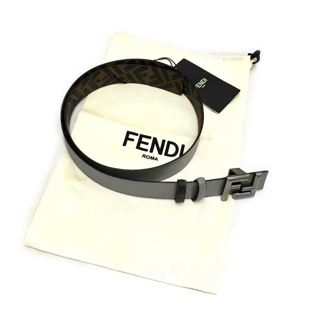 Nuevo cinturón reversible FENDI 7C0488 AFF2 F1MMB 90 cm