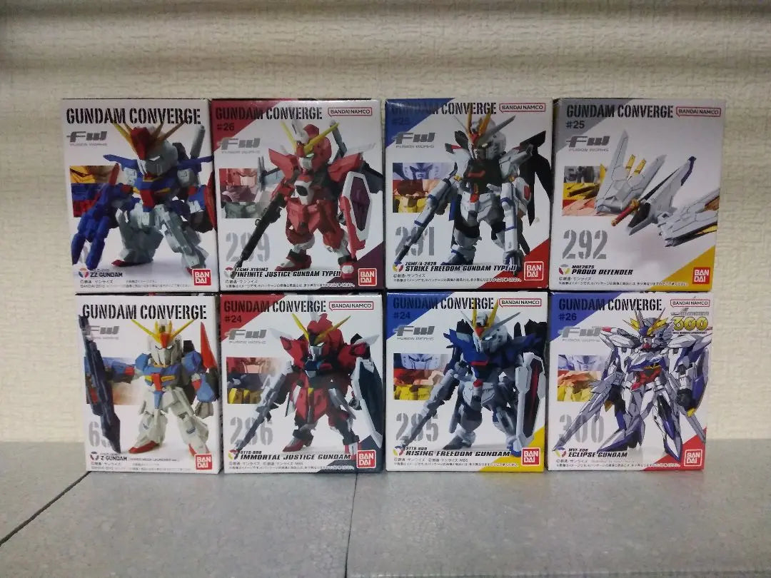 GUNDAM CONVERGE Nuevo conjunto sin abrir de 8 piezas