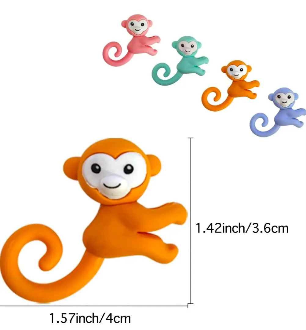 Monkey Eraser Hanging Pencil Eraser Classroom Student Stationery 36 Pieces