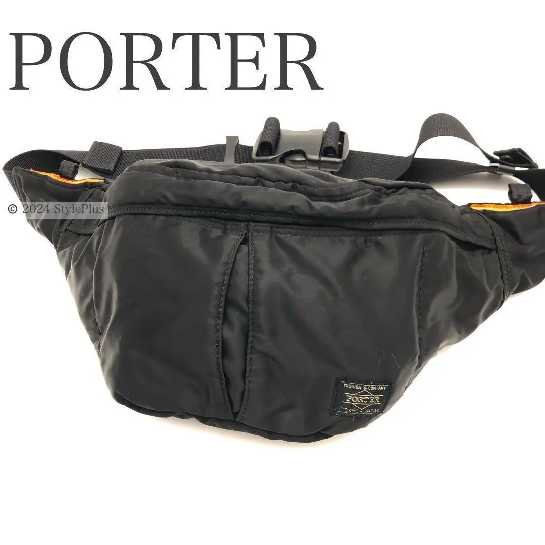 PORTER Body Bag Waist Bag Tanker Black