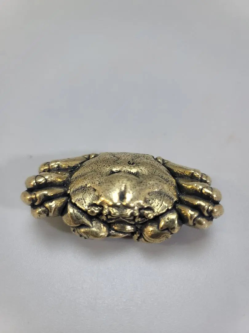 Bon stone crab ornament copper silver? 152.65g