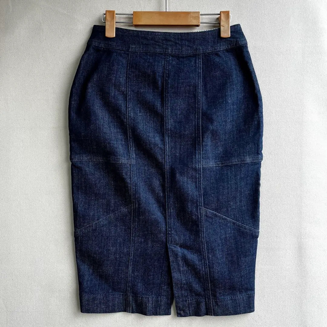 Unused Chez toi Chetoi denim skirt M center zipper