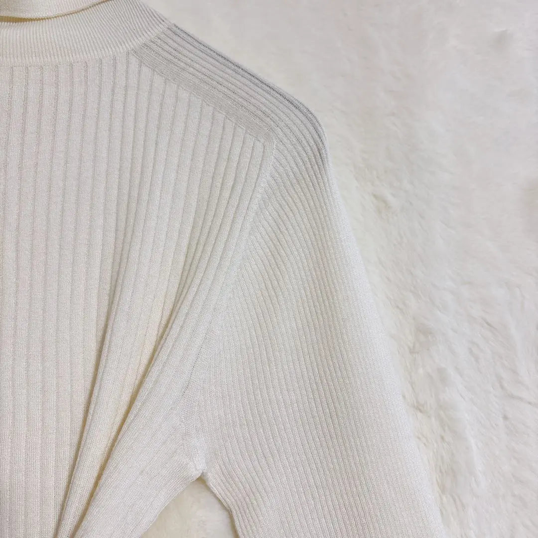 1636 Inedo Turtleneck Knit Cut and Sew Thin 9 Ivory