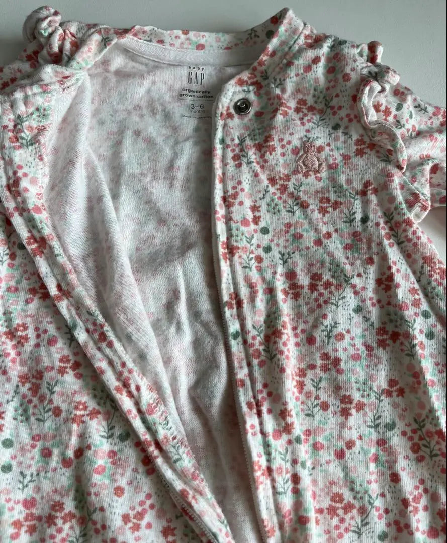 babygap coverall floral pattern 3-6month | babygap カバーオール　花柄　3-6month