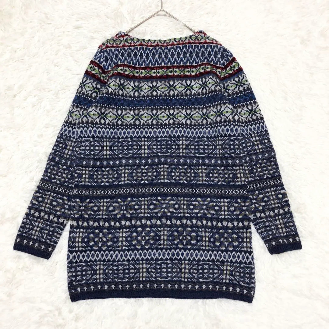 45R*Jacquard/Punto largo*Túnica/Una pieza*Suéter Fair Isle | 45R*ジャガード/ロング丈ニット*チュニック/ワンピース*フェアアイルセーター