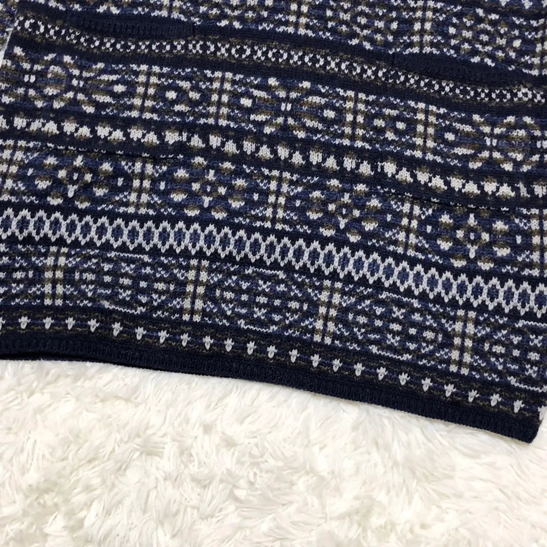 45R*Jacquard/Punto largo*Túnica/Una pieza*Suéter Fair Isle | 45R*ジャガード/ロング丈ニット*チュニック/ワンピース*フェアアイルセーター