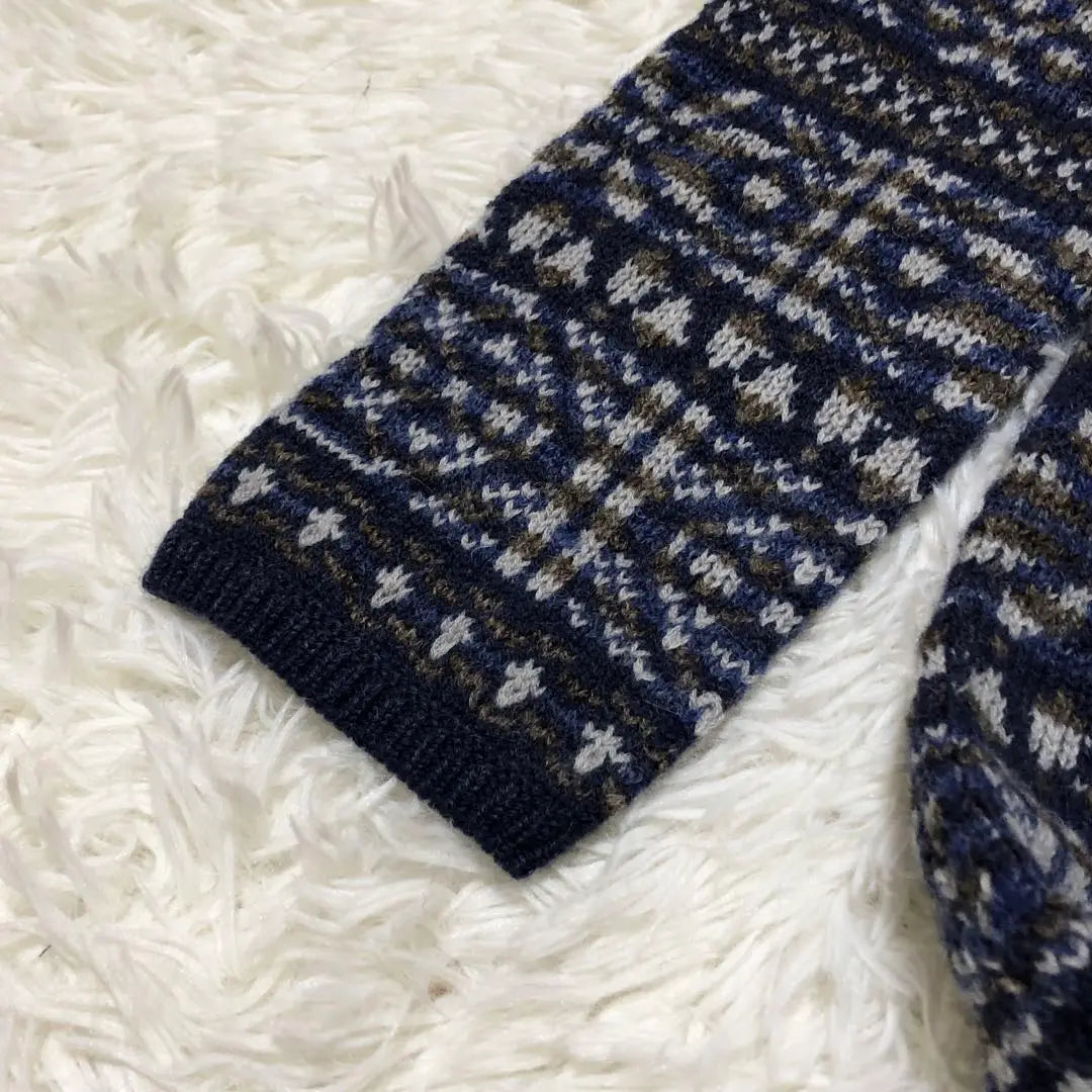 45R*Jacquard/Punto largo*Túnica/Una pieza*Suéter Fair Isle | 45R*ジャガード/ロング丈ニット*チュニック/ワンピース*フェアアイルセーター