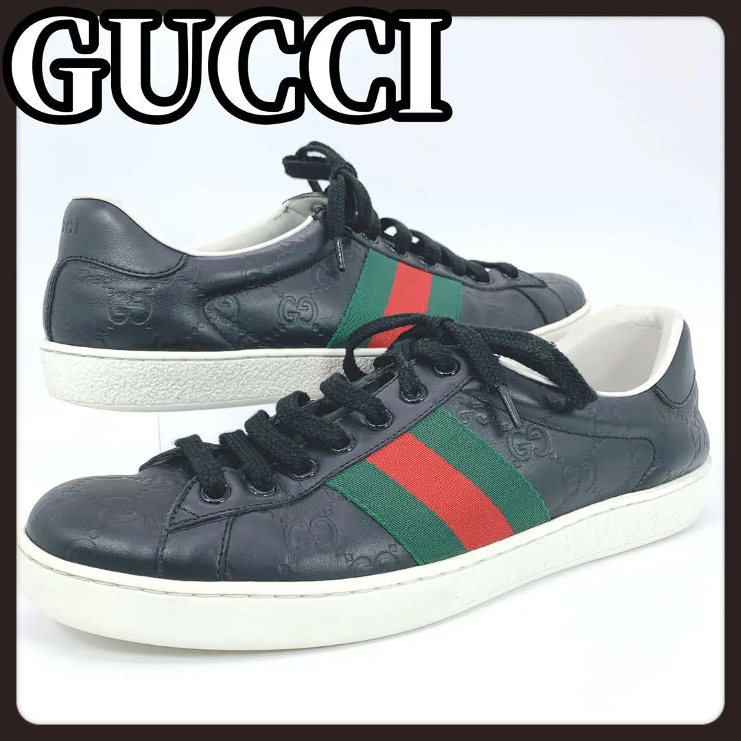 GUCCI Gucci Zapatillas negras Zapatillas Low Cut Sherry Line