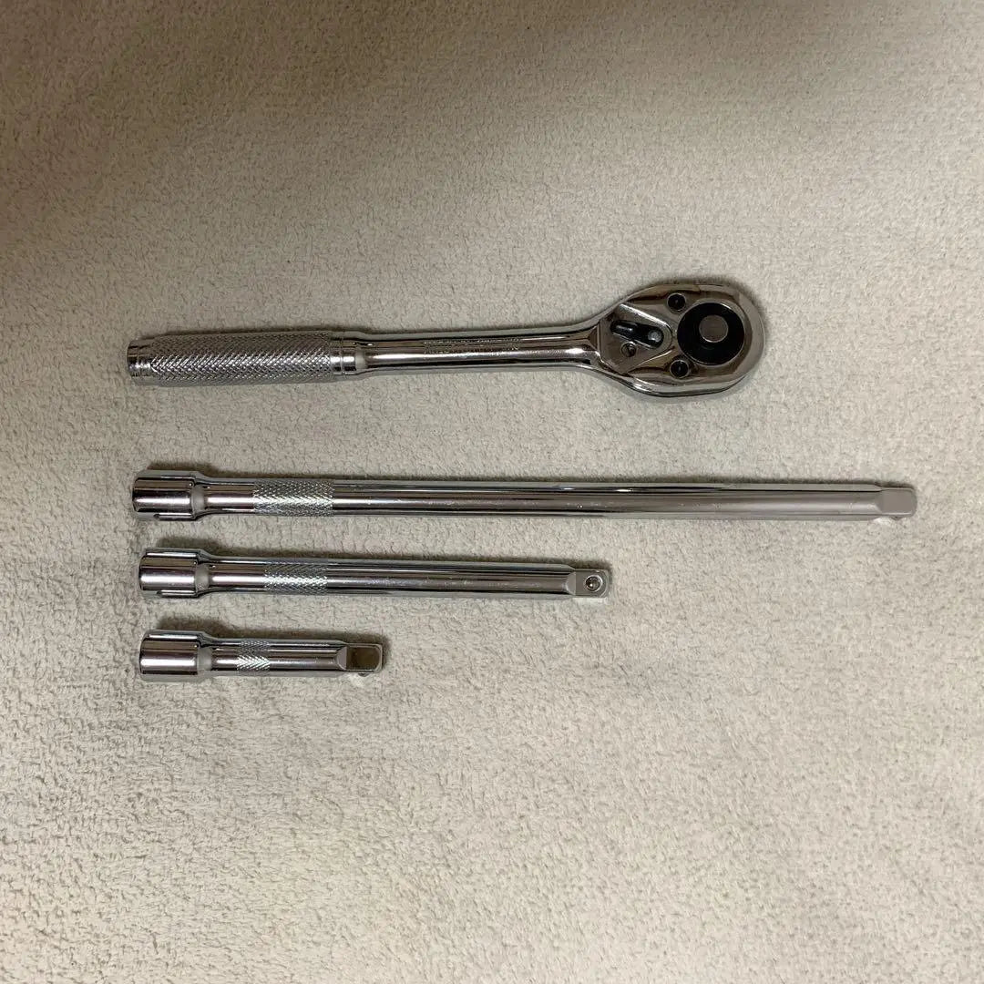 Ratchet Handle Connection Rod Extension Bar Set Spanner Wrench