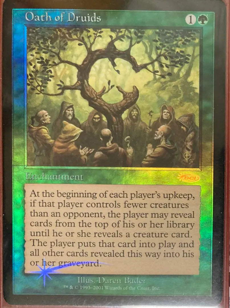 MTG foilEnglish Druid's Oath Judge Reward Promo