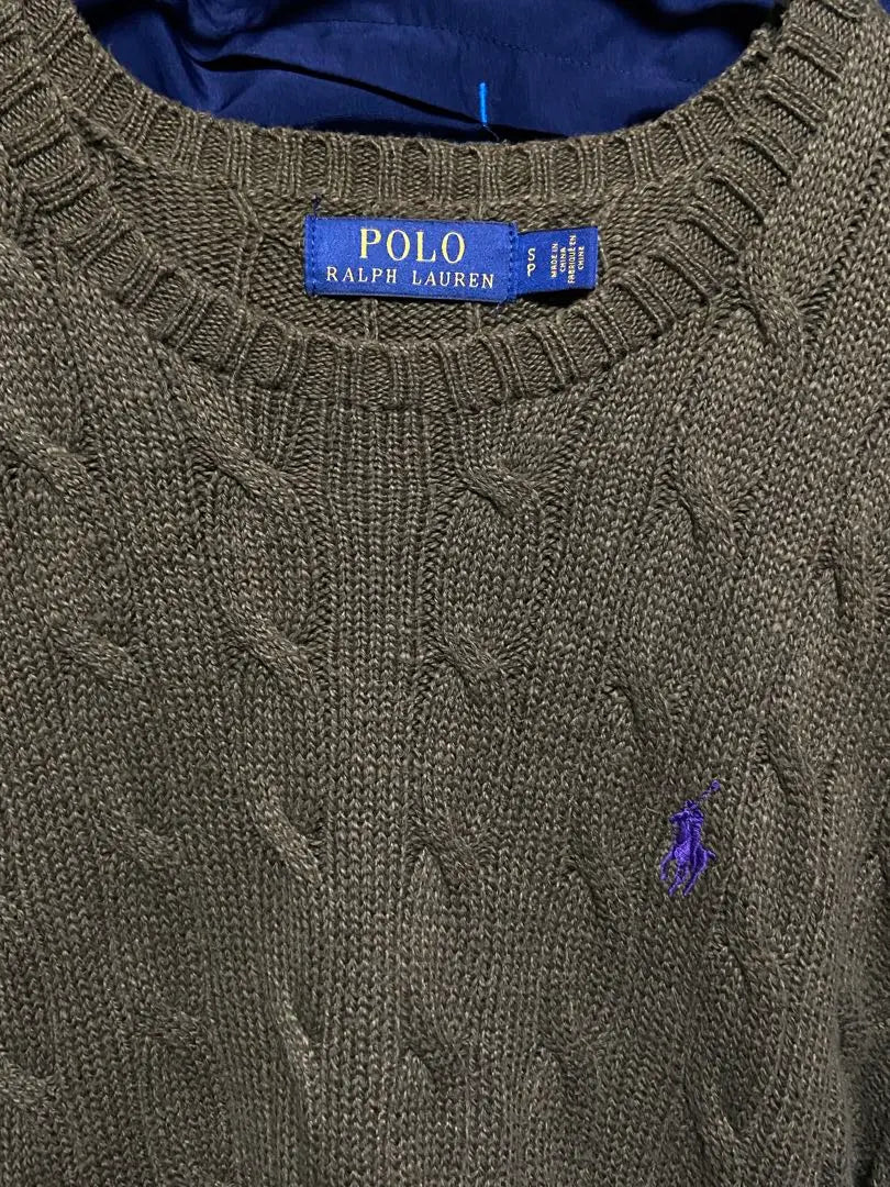 Polo Ralph Lauren Cable Knit Sweater Olive Green