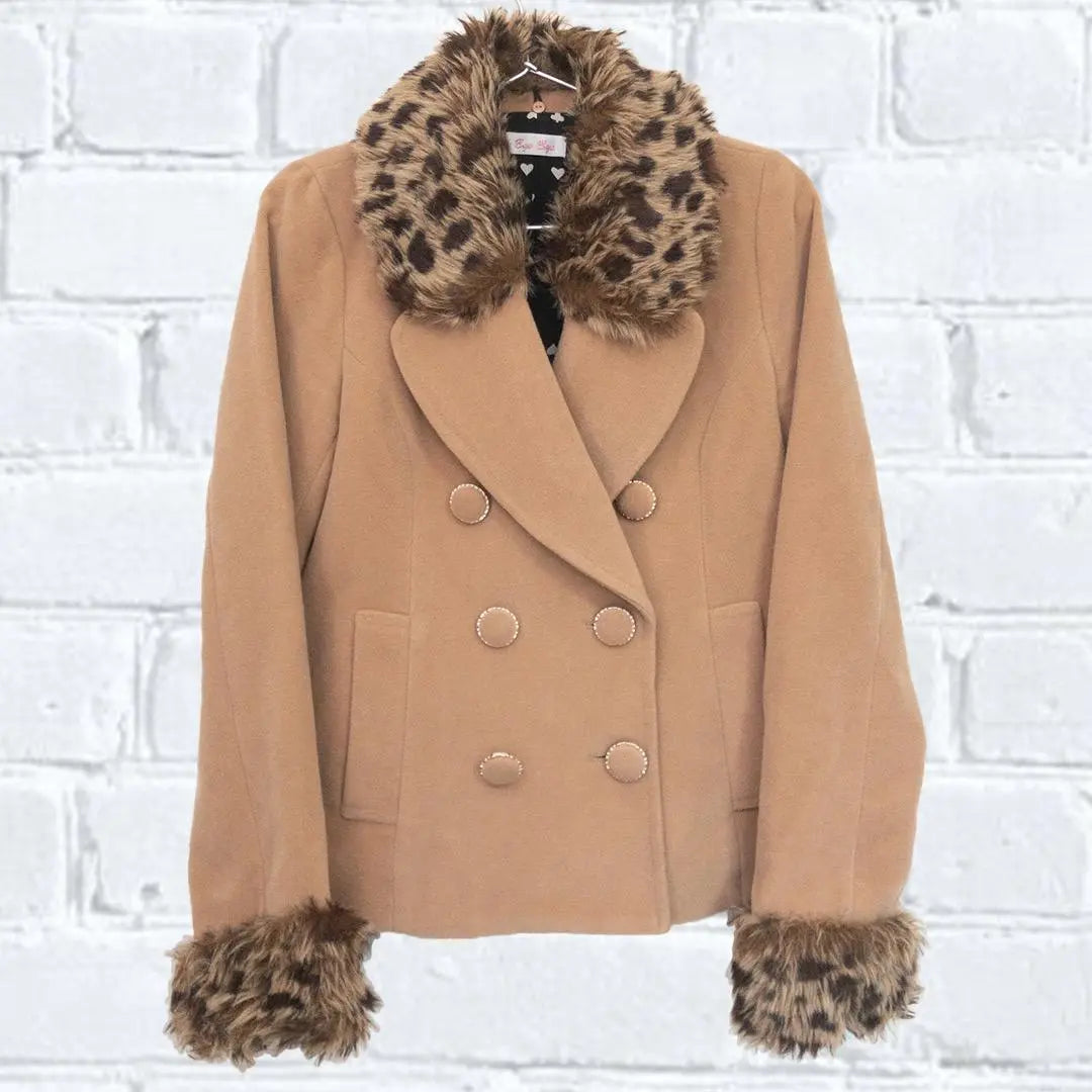 BYE BYE Peacoat Removable Fur Beige M-Bye