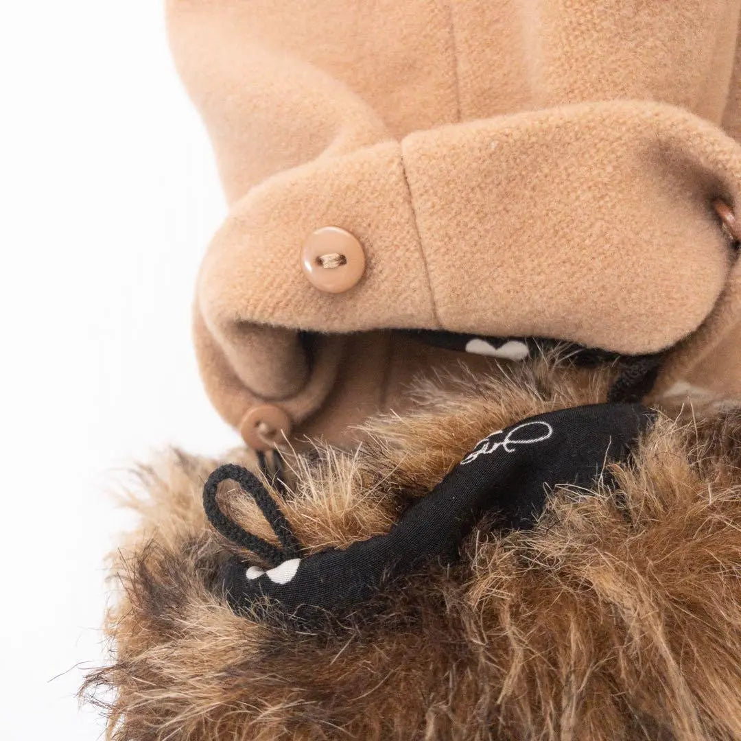 BYE BYE Peacoat Removable Fur Beige M-Bye