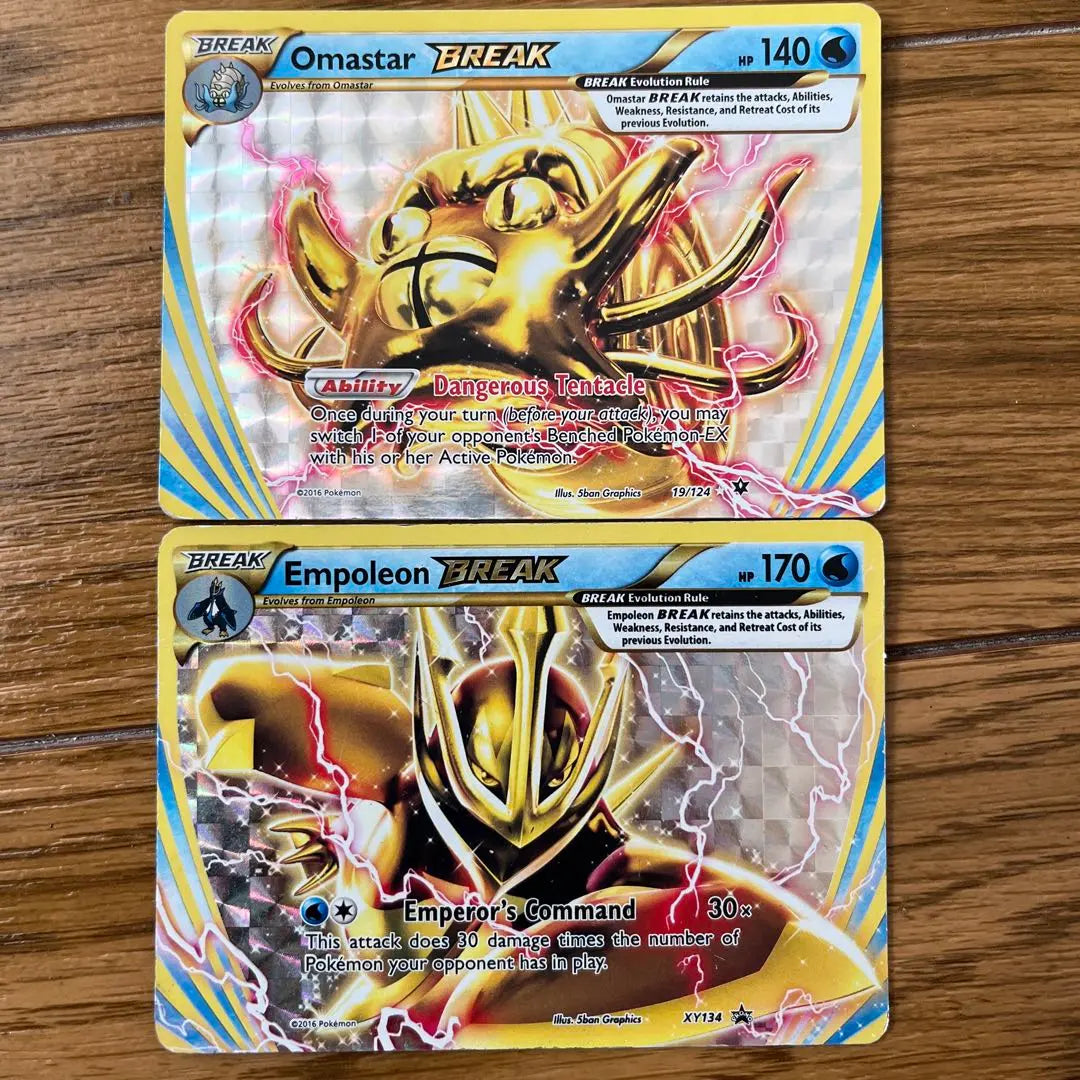 Tarjetas de Pokémon Homster BREAK y Empelt BREAK