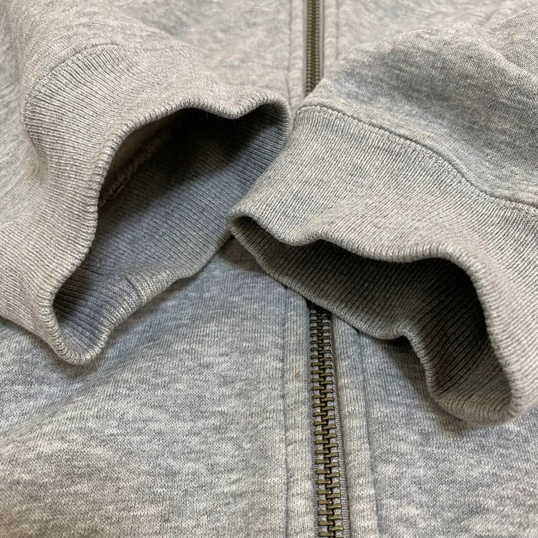 Nike Hoodie Men's M Nylon Sweatshirt Gray Blue Full Zip