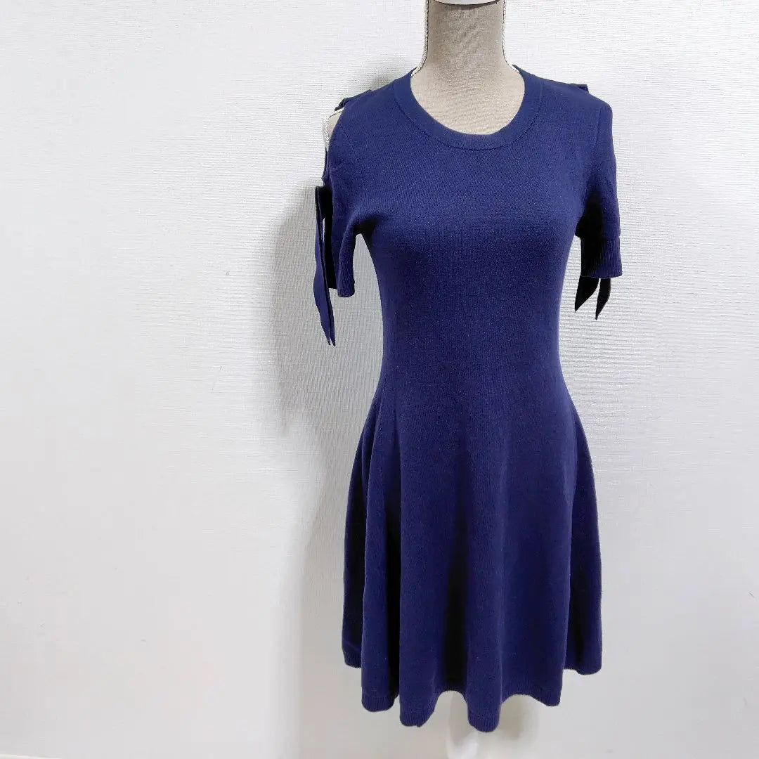 [Good condition] B+Ab Navy Short Sleeve Dress Size 42