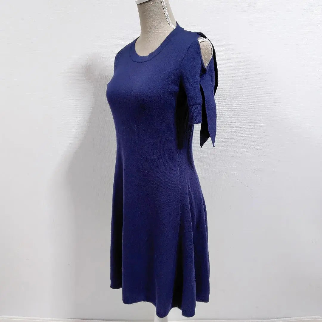 [Good condition] B+Ab Navy Short Sleeve Dress Size 42