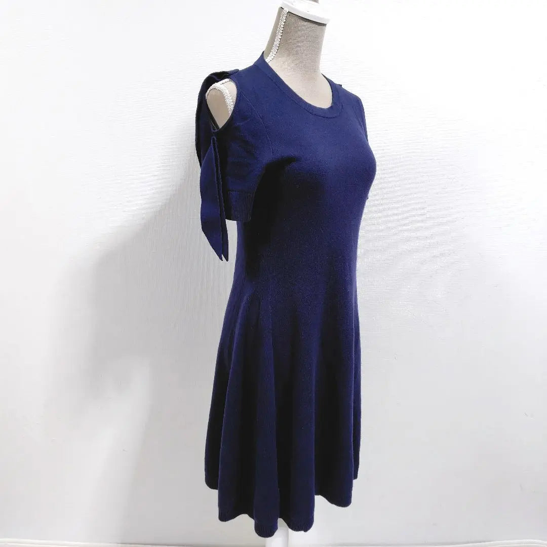 [Good condition] B+Ab Navy Short Sleeve Dress Size 42