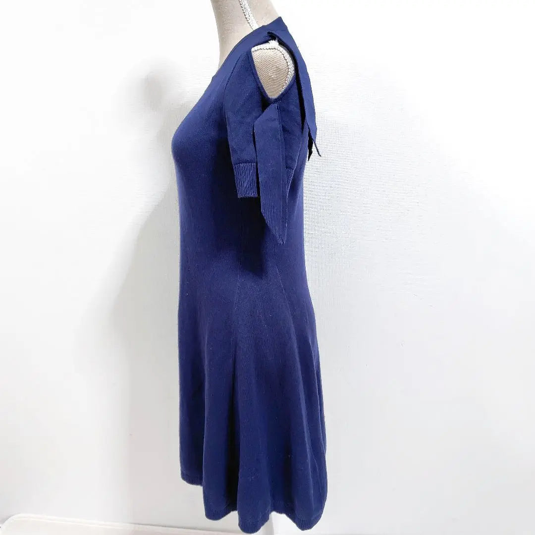 [Good condition] B+Ab Navy Short Sleeve Dress Size 42