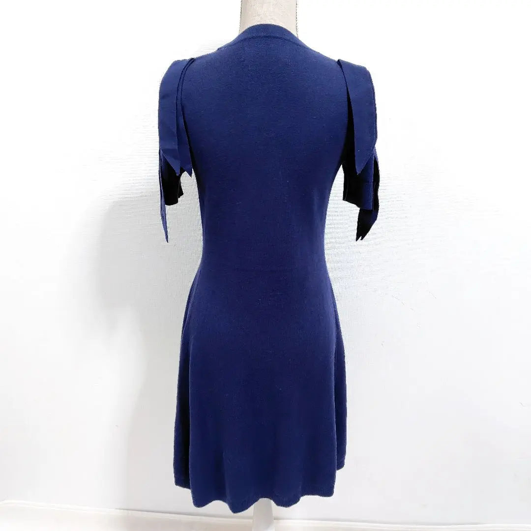 [Good condition] B+Ab Navy Short Sleeve Dress Size 42