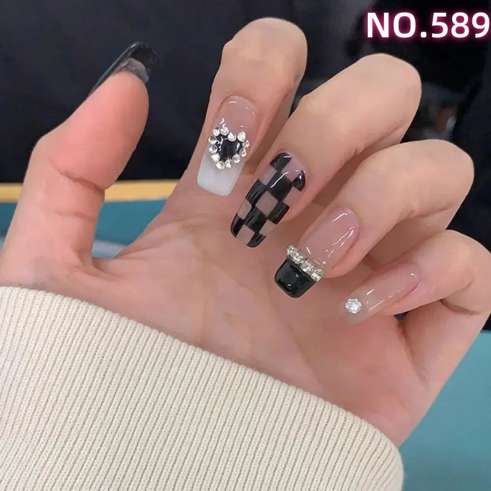 Limited time discount 589 Temperamental nail tip Fashion Heart Trendy Cute 4o8