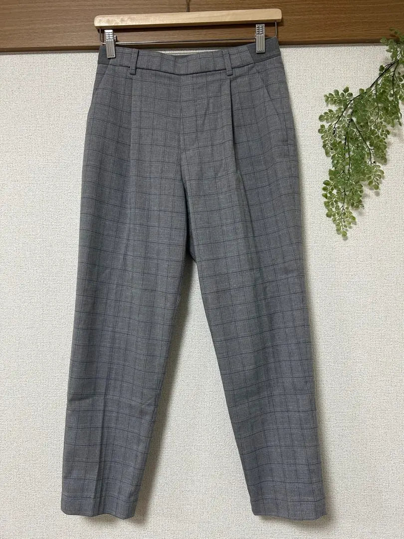 UNIQLO Wide Pants Check Pants Slacks Women M