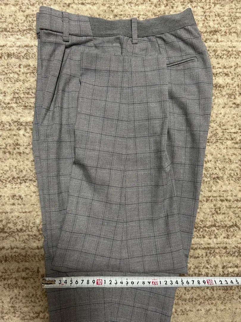 UNIQLO Wide Pants Check Pants Slacks Women M