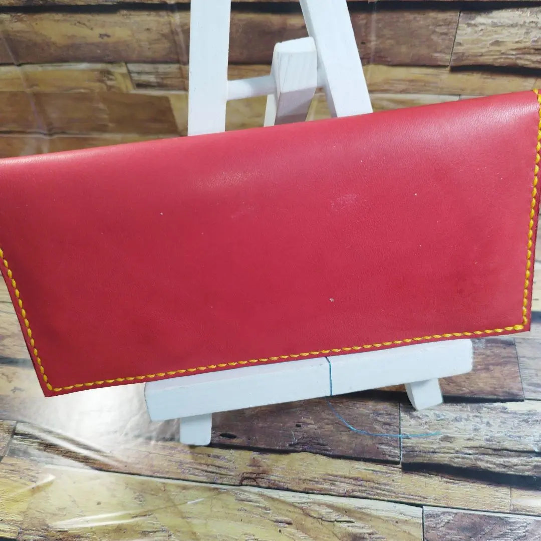 Long wallet, leather, handmade