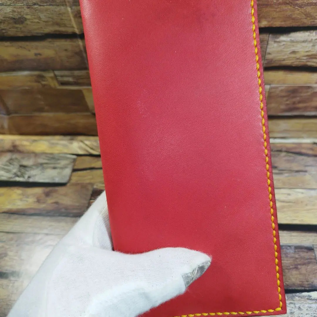 Long wallet, leather, handmade