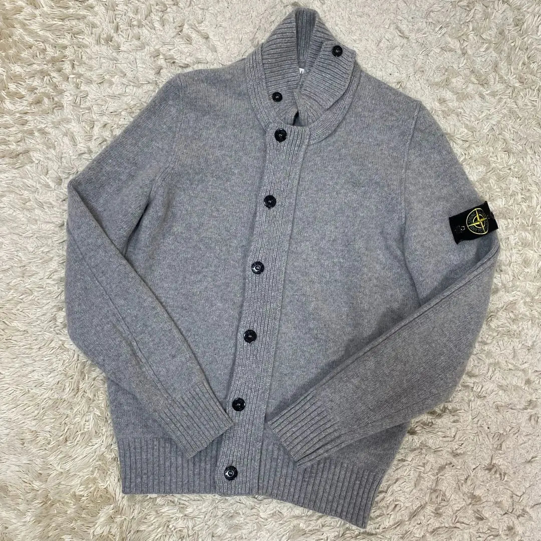 Stone Island Cardigan Wool Gray L