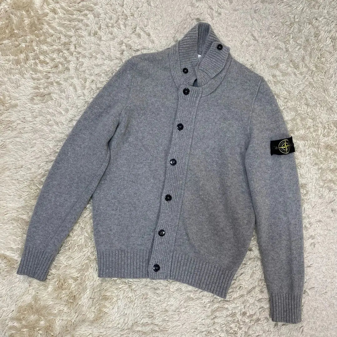 Stone Island Cardigan Wool Gray L