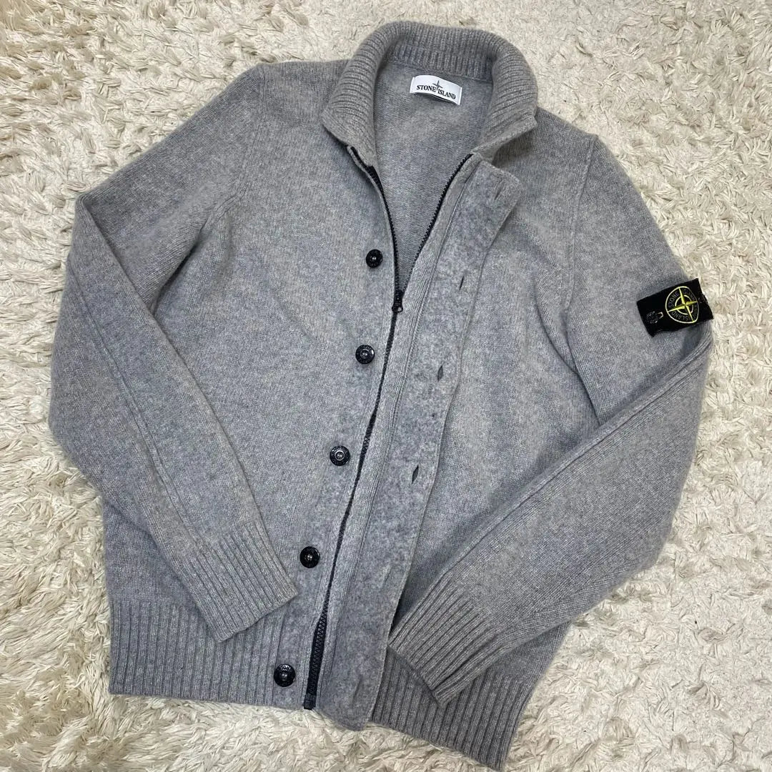 Stone Island Cardigan Wool Gray L