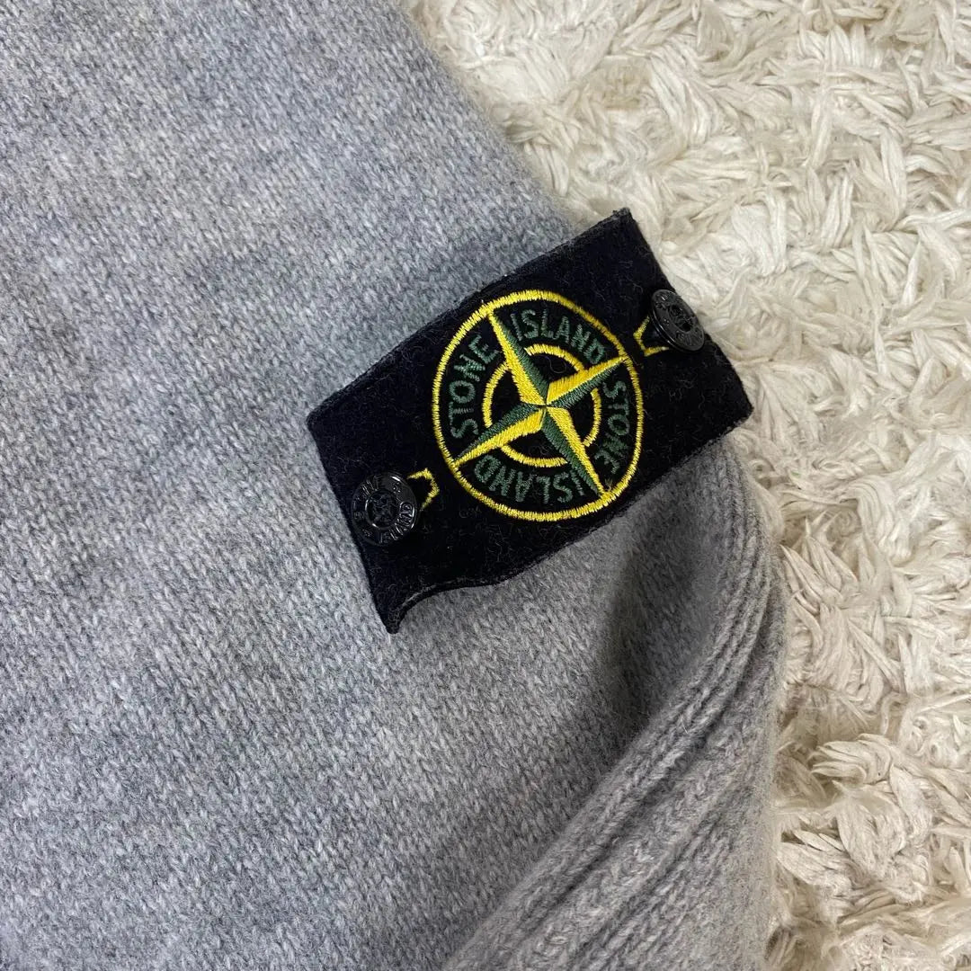 Stone Island Cardigan Wool Gray L