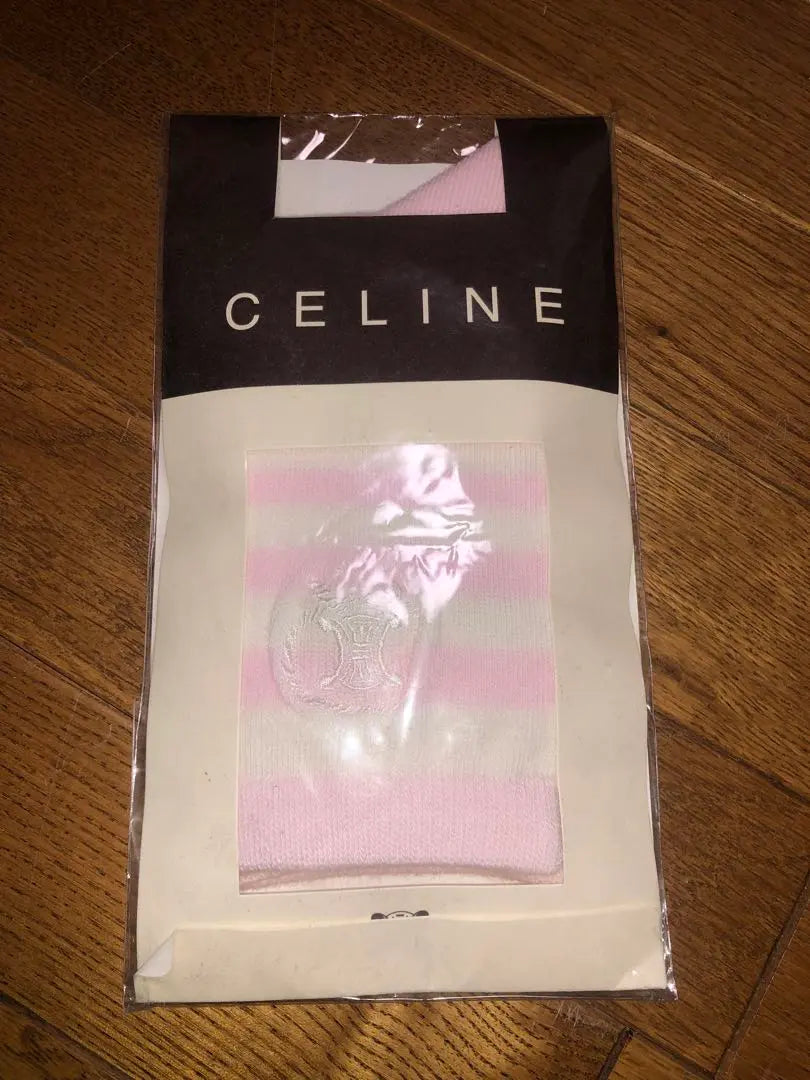 CELINE Pink Stripe Socks