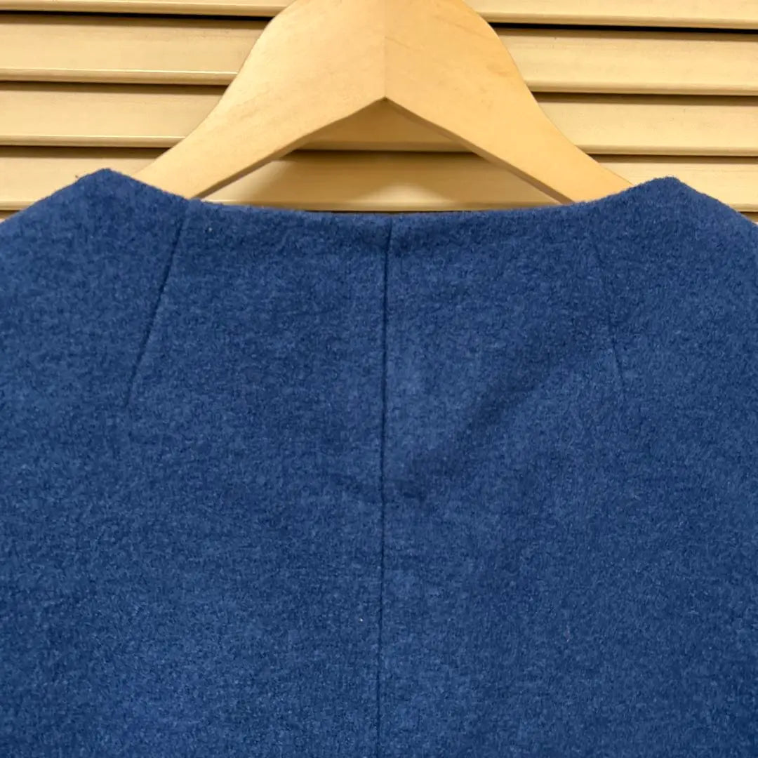 Any Fam Blue Wool Coat Size 3 44