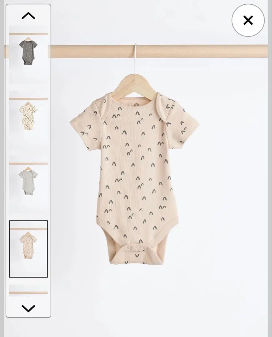 NEXTBABY Baby Short Sleeve Body Suit 5 Pack 3Momth | Nextbaby ベビー半袖ボディスーツ 5枚パック　3momth