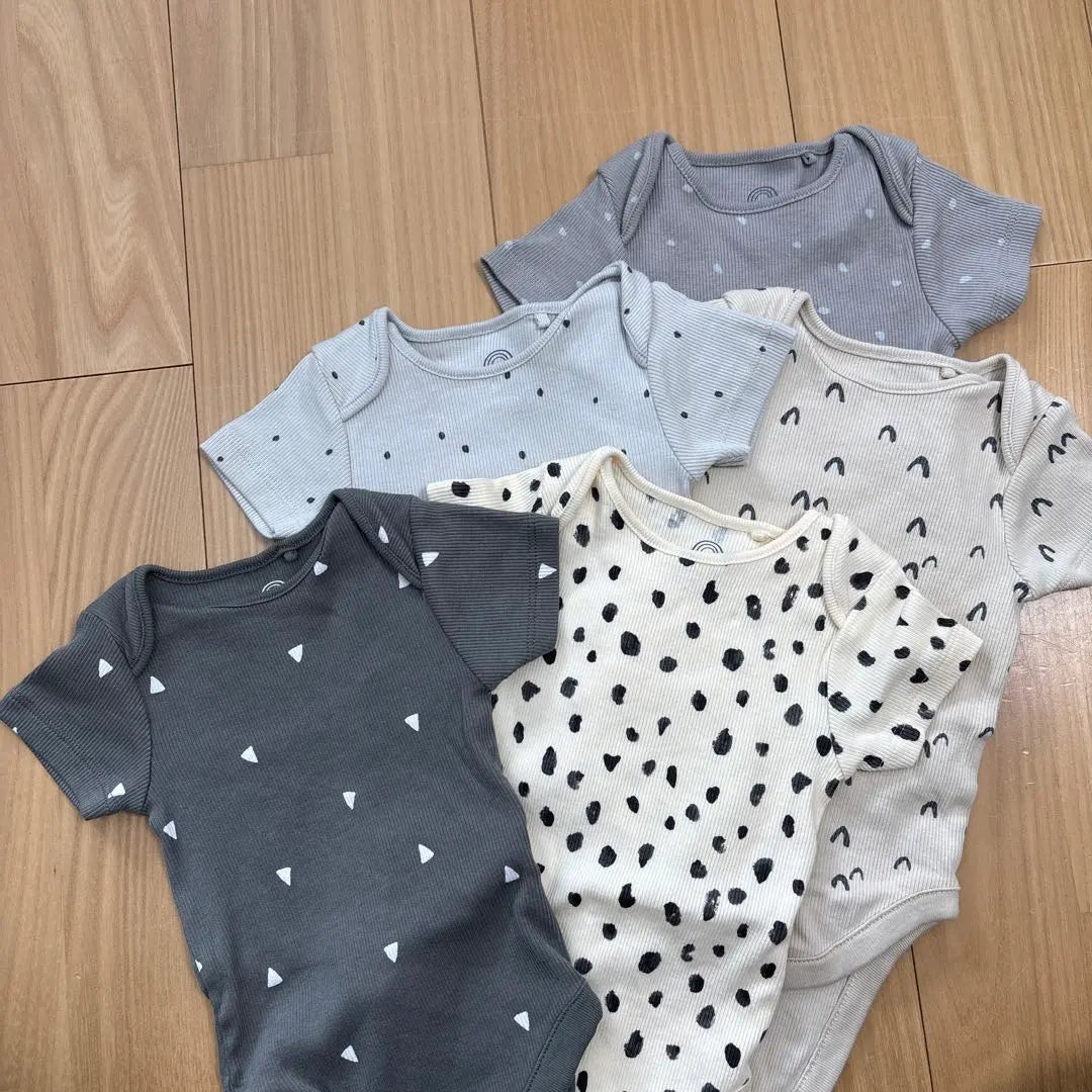 NEXTBABY Baby Short Sleeve Body Suit 5 Pack 3Momth | Nextbaby ベビー半袖ボディスーツ 5枚パック　3momth