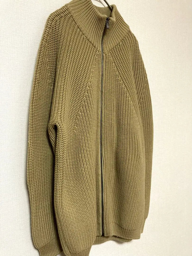 BATONER Drivers Wool Knit Sweater for Men | バトナー　BATONER ドライバーズ　ウール　ニット　セーター　メンズ