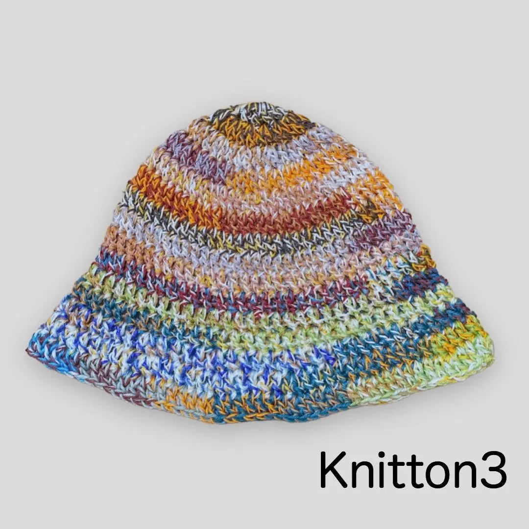 55 Bucket Hat Hand -knitting one -piece items Limited item Crochet Hat Crusher Hat