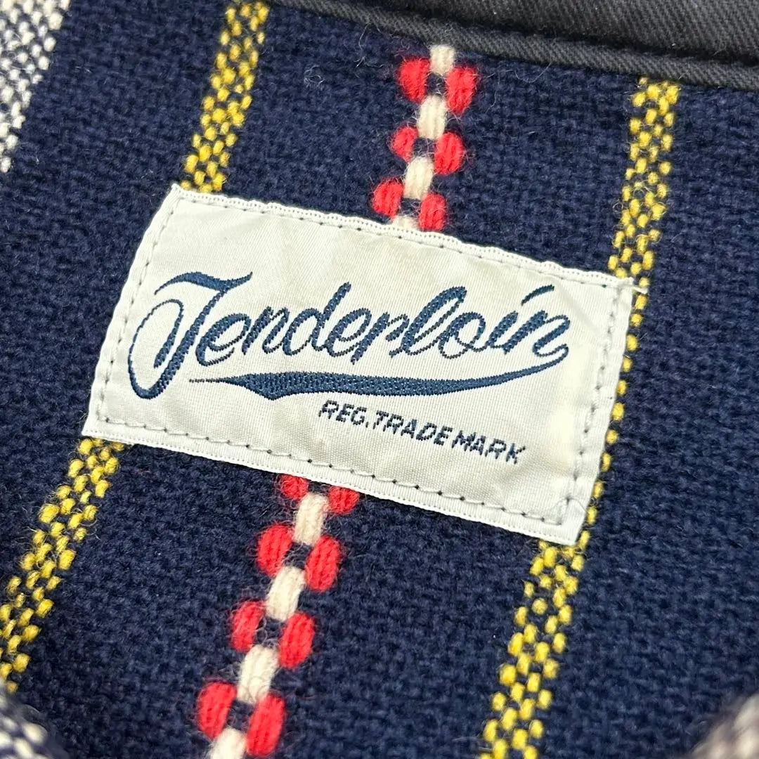 Rare item! TENDERLOIN Native Shirt Long Sleeve Navy Blue L