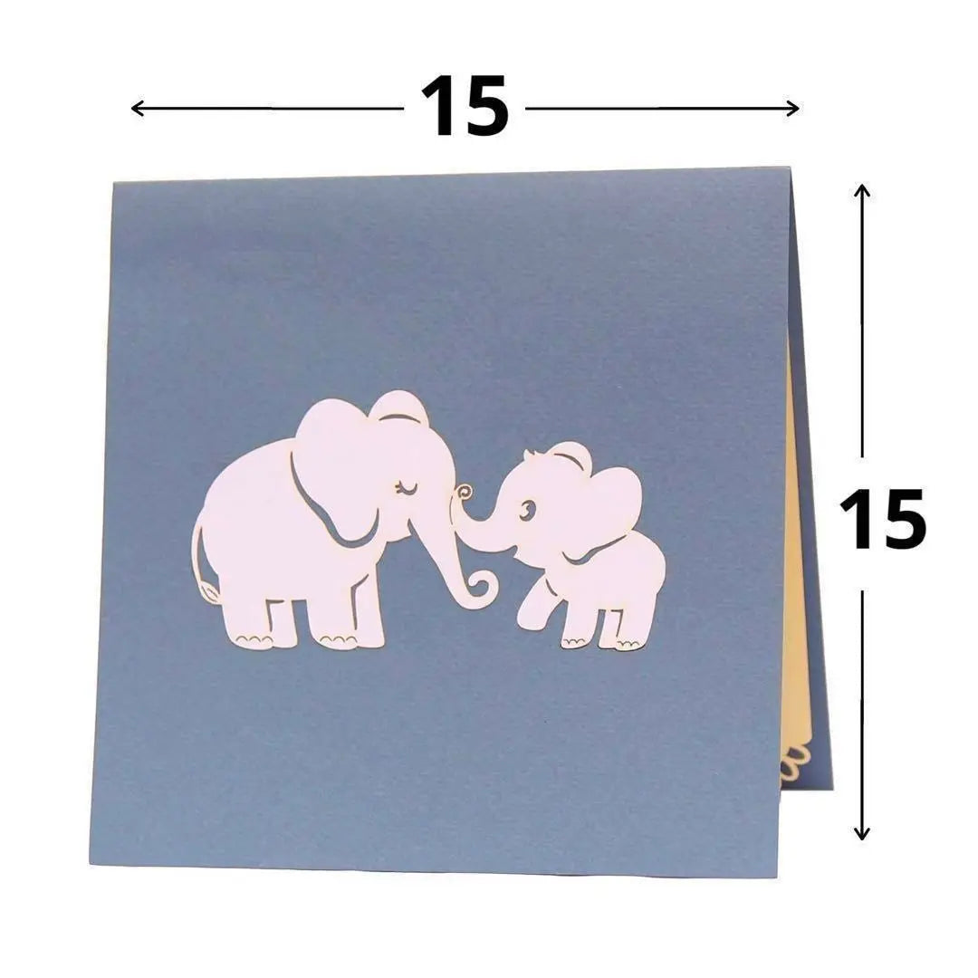 ⭐️Entrega anónima⭐️Tarjetas pop-up Cartas Tarjetas de cumpleaños Tarjetas con mensajes Elefante