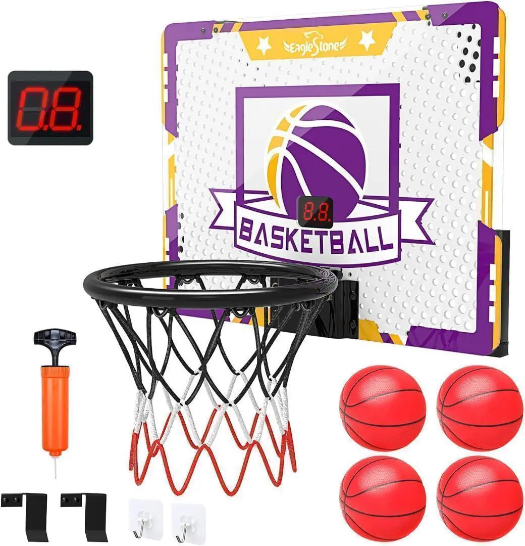 [M2033-69-44] Basketball goal toy automatic scoring door hanger