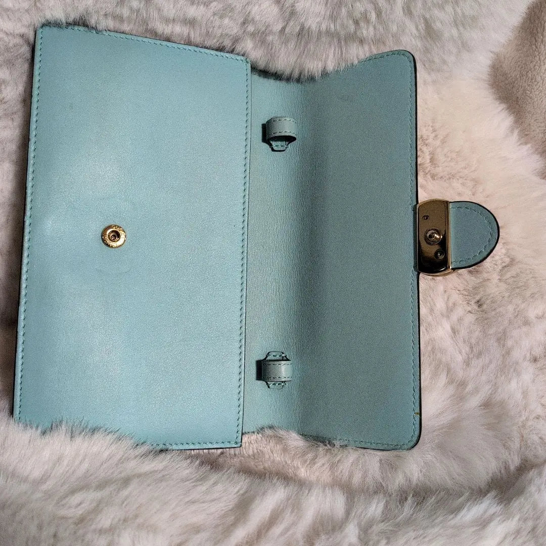 [GUCCI] Cartera de hombro azul claro