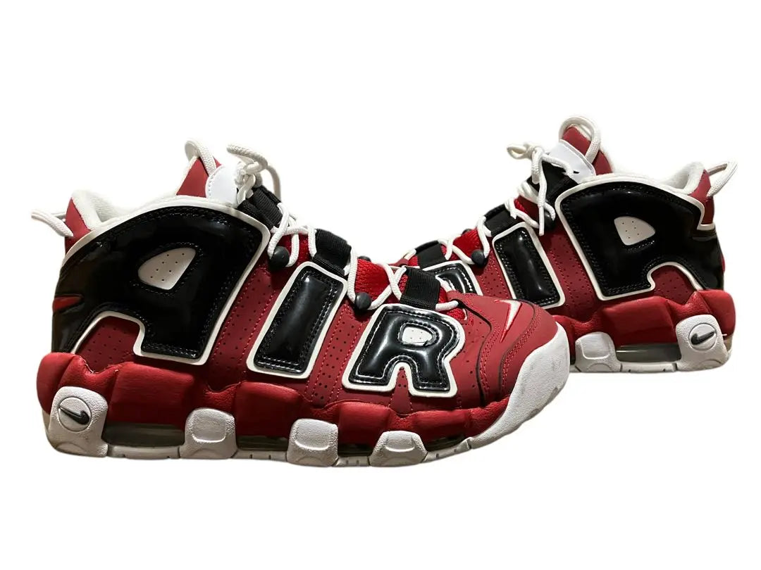 ●NIKE Air More Uptempo96 Moreten Bulls 27.5 usados ​​| ●中古NIKE Air More Uptempo96 モアテン ブルズ 27.5